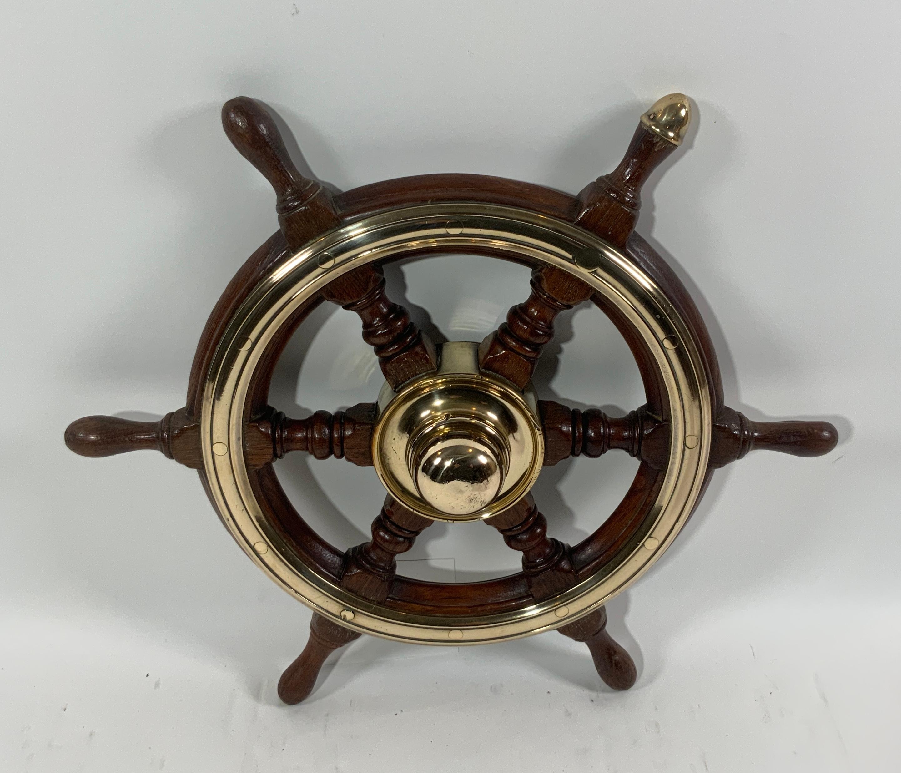 Antique Six Spoke Ships Wheel For Sale 3