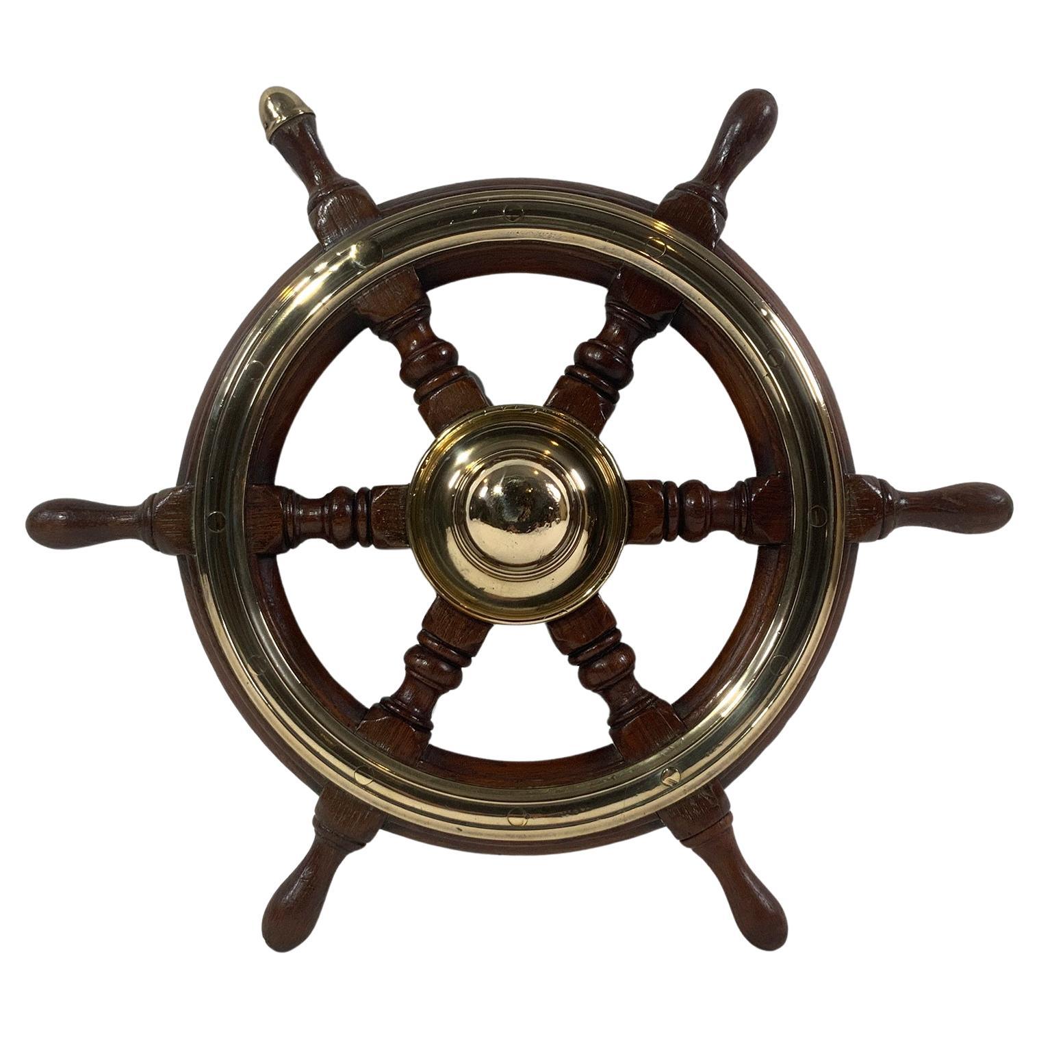 Antique Six Spoke Ships Wheel
