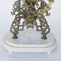 Antique Skeleton Clock, France, circa 1900
