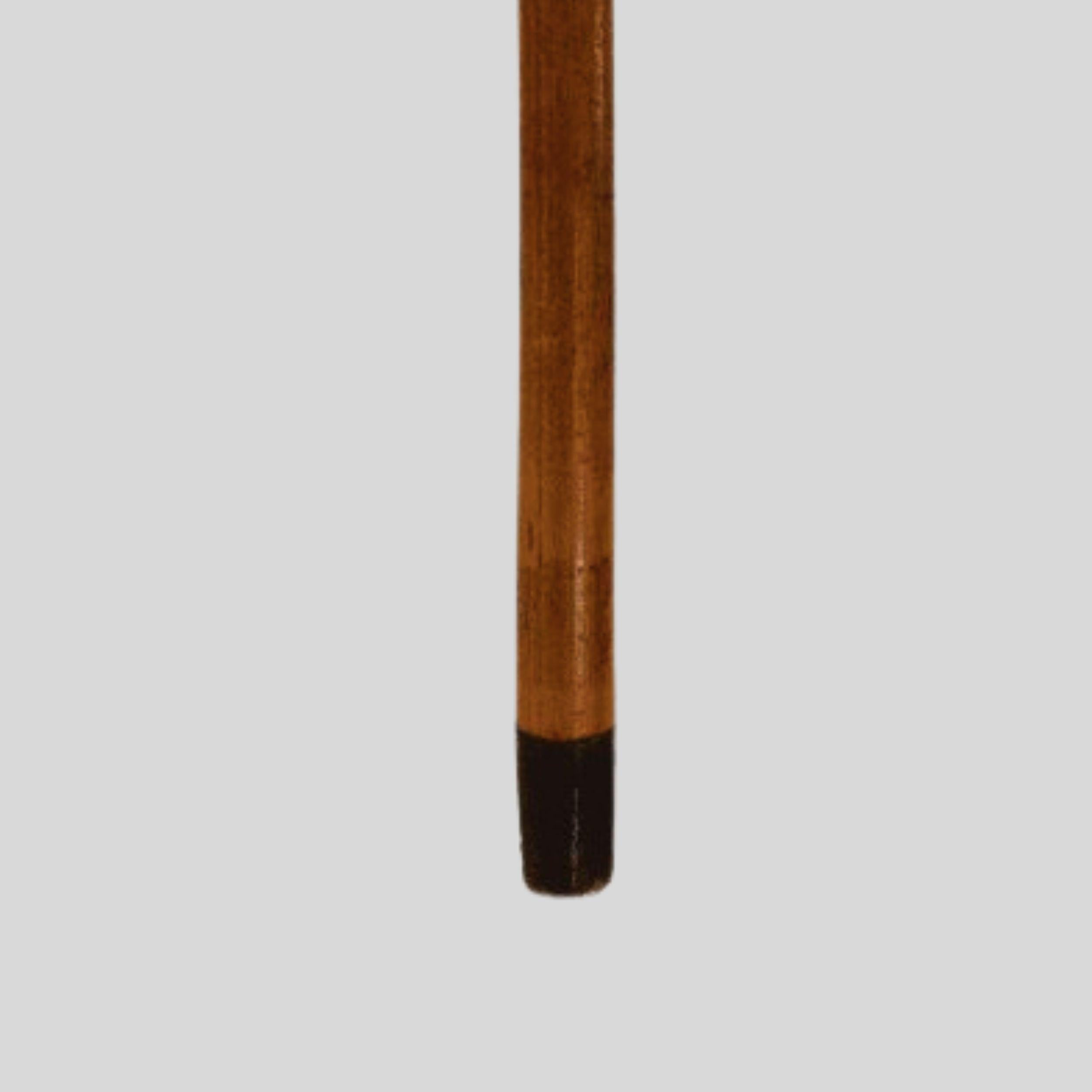 Antique Skinner Gold Plated Knob Handle Walking Stick Cane Light Brown For Sale 10