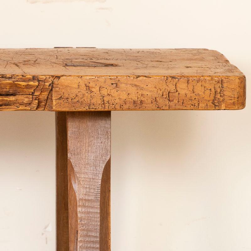 19th Century Antique Slab Top Plank Wood Coffee Table