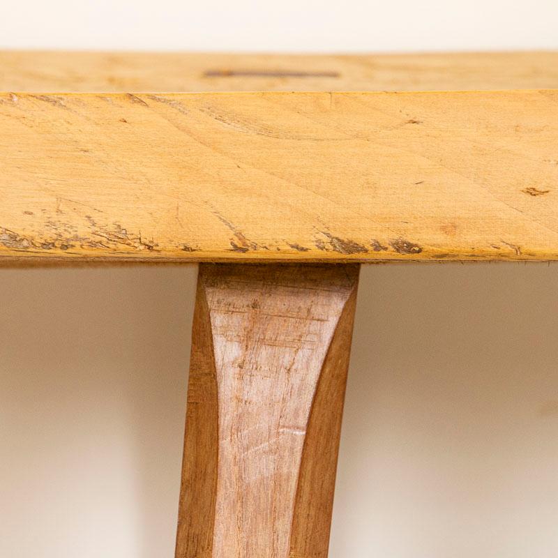 20th Century Antique Slab Wood Peg Leg Coffee Table