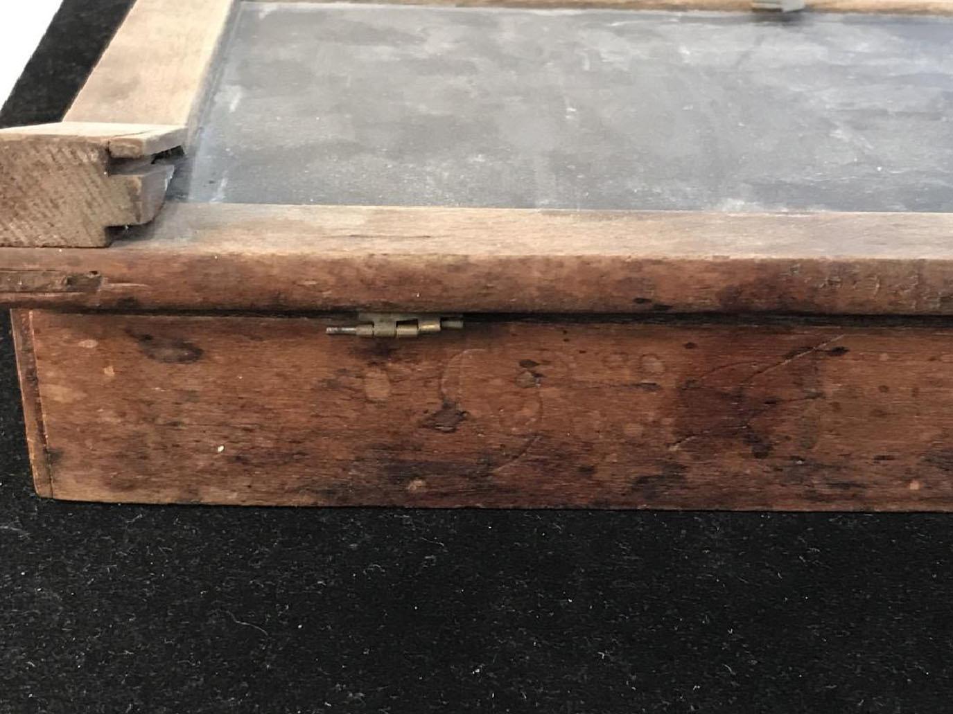 Antique Slate Desk Chalkboard Box 1
