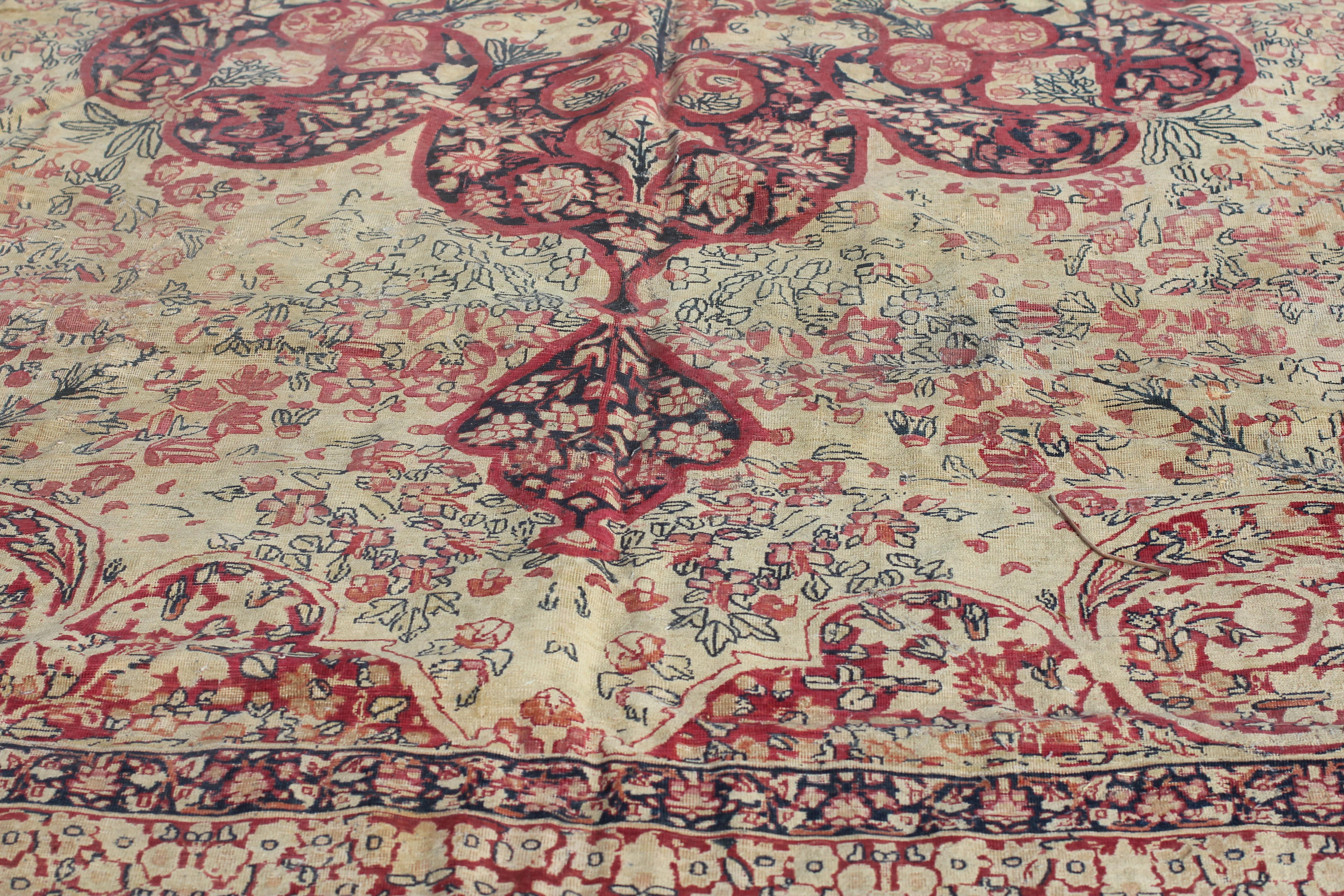 19th Century Persian Sultanabad Carpet 10.8x14.4