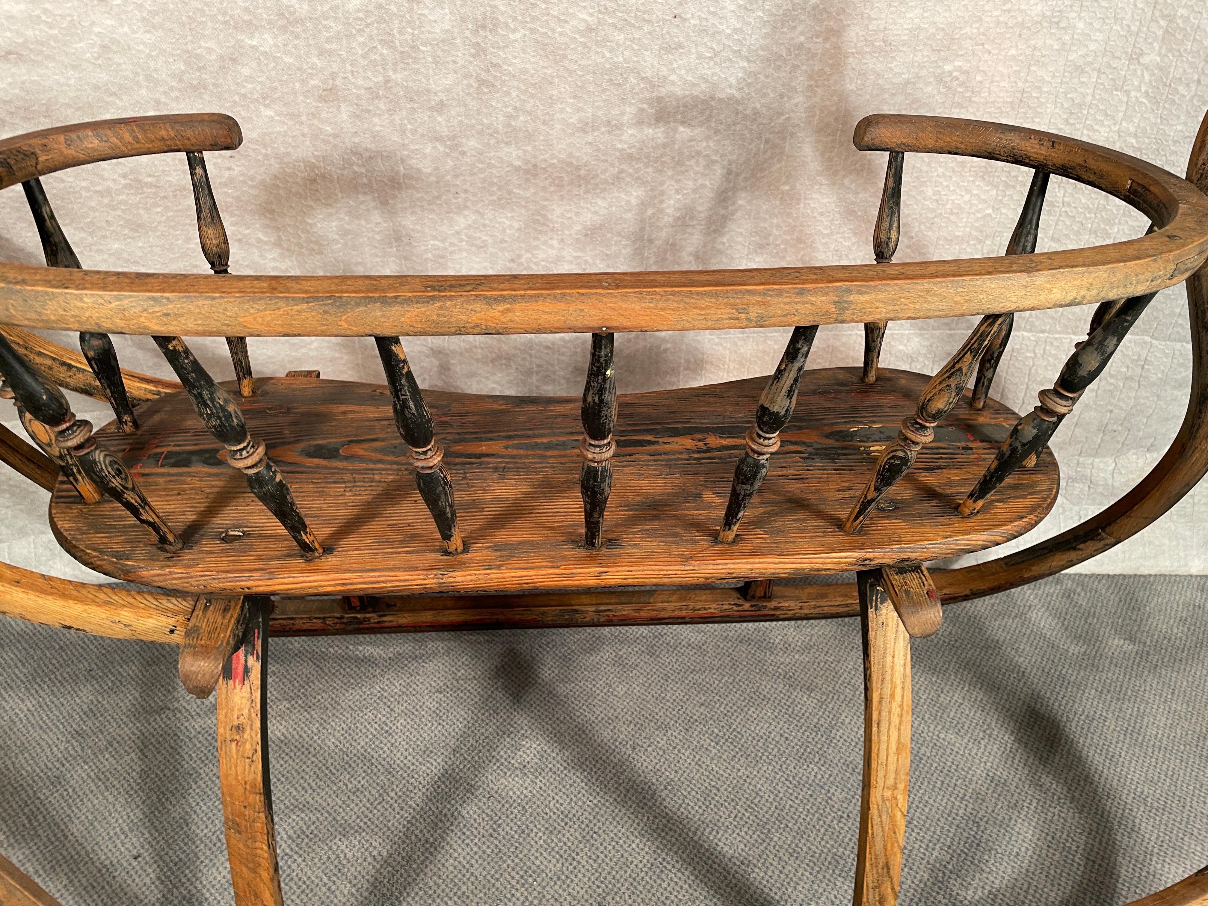 Early 19th Century Antique Sled, Switzerland Mid 19th Century