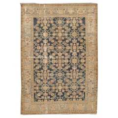 Alfombra Persa Malayer Antigua Ligeramente Envejecida, Circa 1900 4'4 x 5'5
