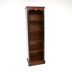 Antique Slim Georgian Style Open Bookcase