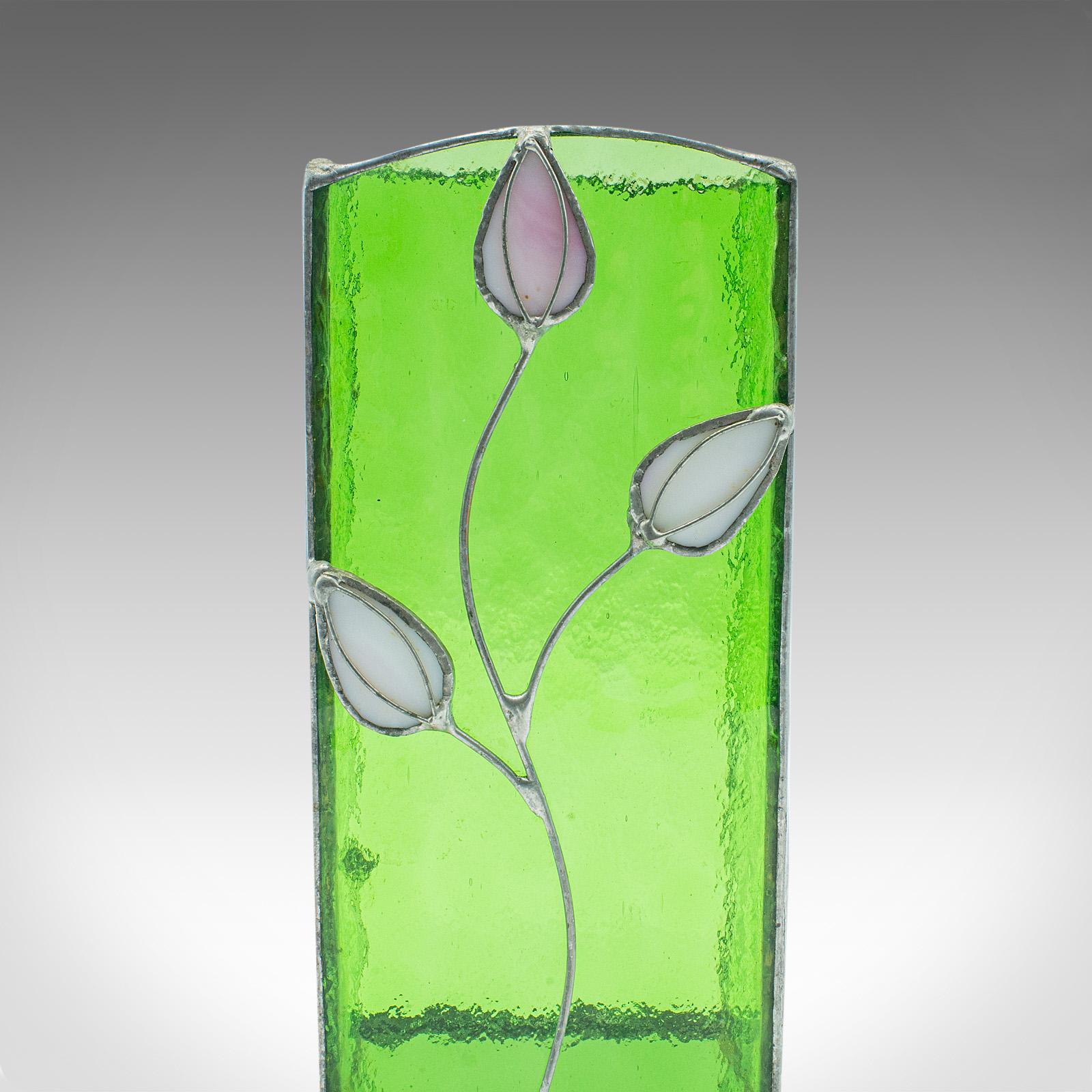 Antique Slip Vase, English, Glass, Flower Pot, Art Nouveau, Edwardian, C.1910 For Sale 5