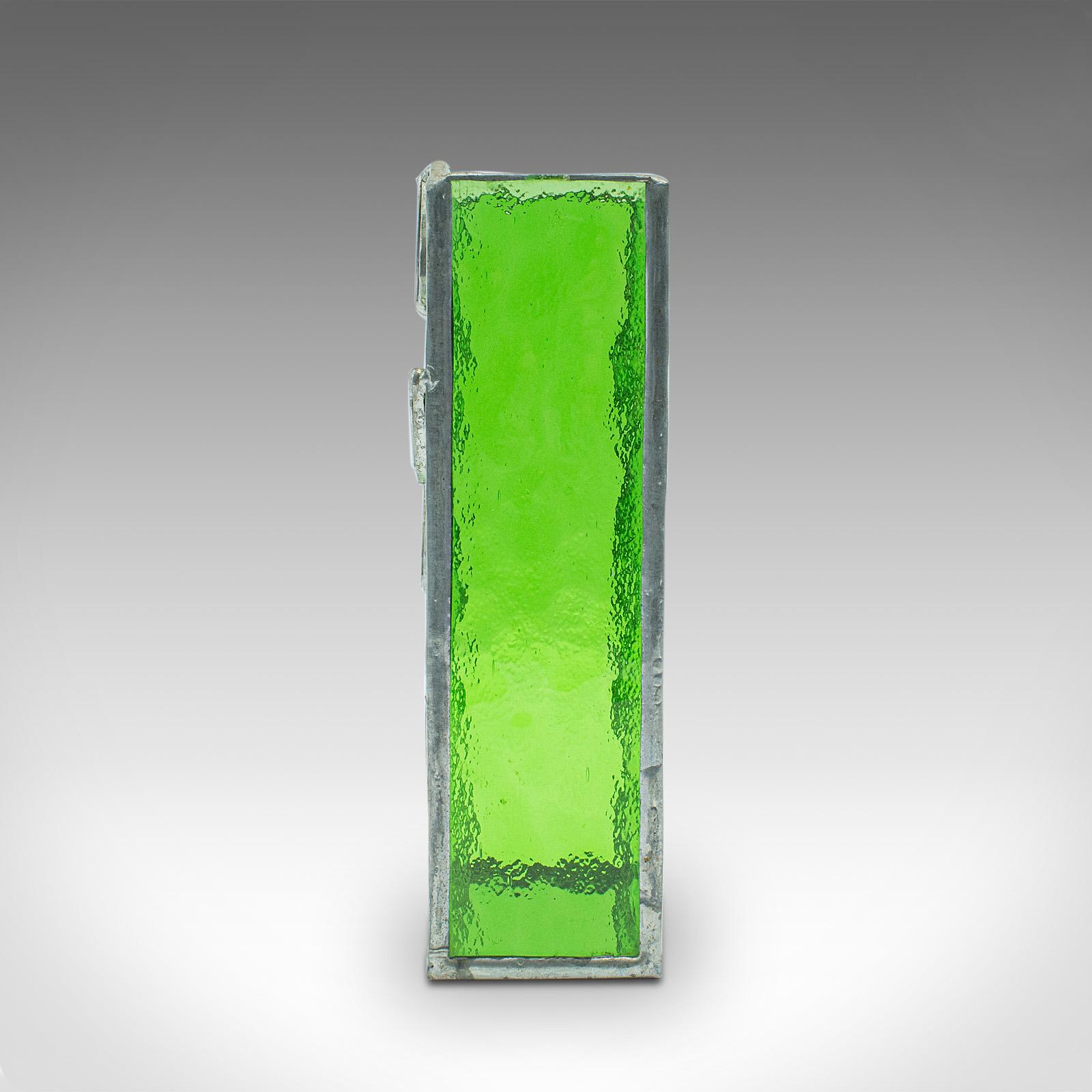 20ième siècle Vase barbotine anglais ancien en verre, Pot à fleurs, Art nouveau, édouardien, vers 1910 en vente
