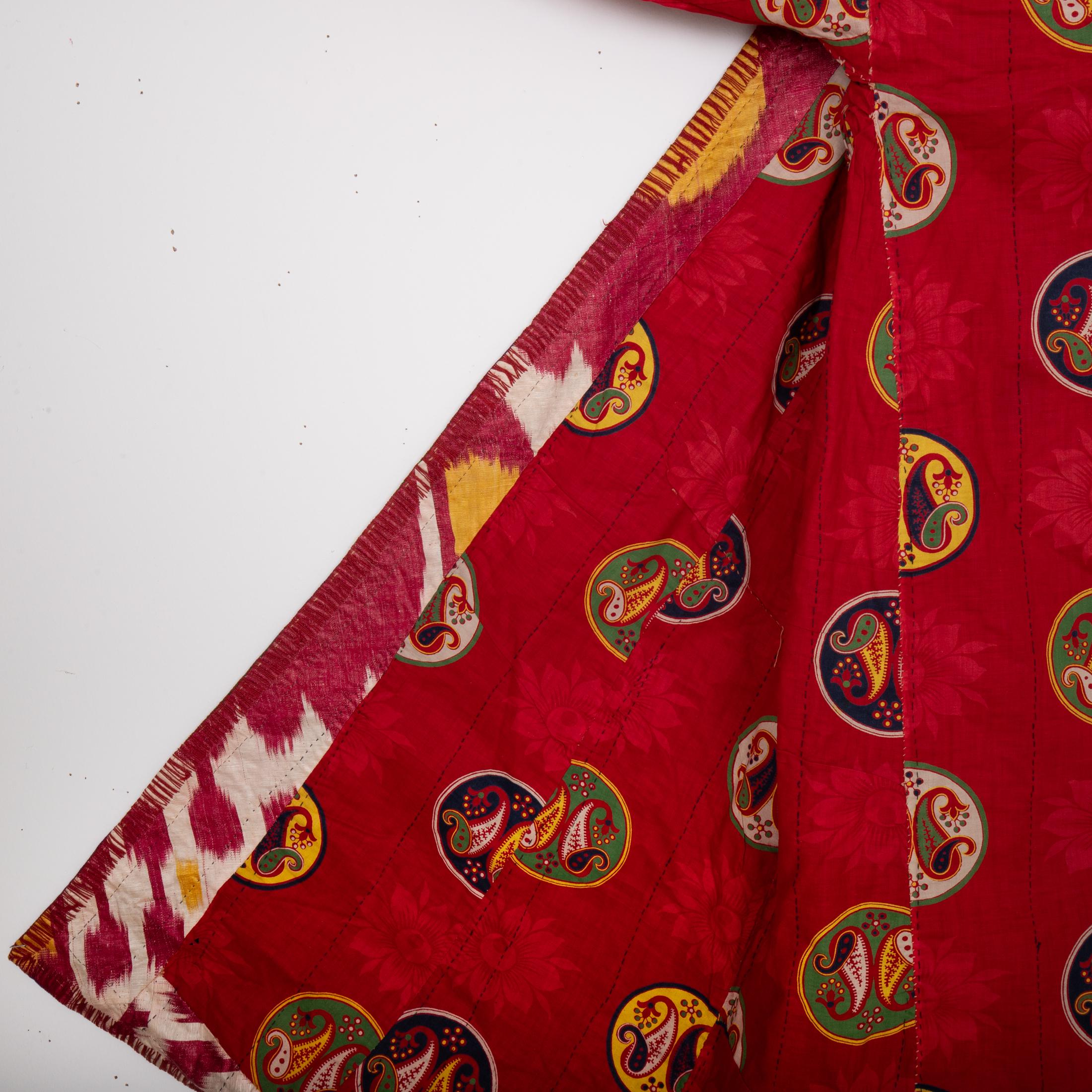 Antiker Samt Chapan, Usbekistan, Anfang 20. im Angebot 3