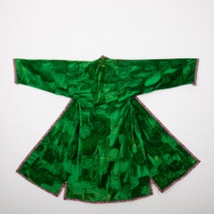 Antique Slk Velvet Chapan, Uzbekistan, Early 20th C.