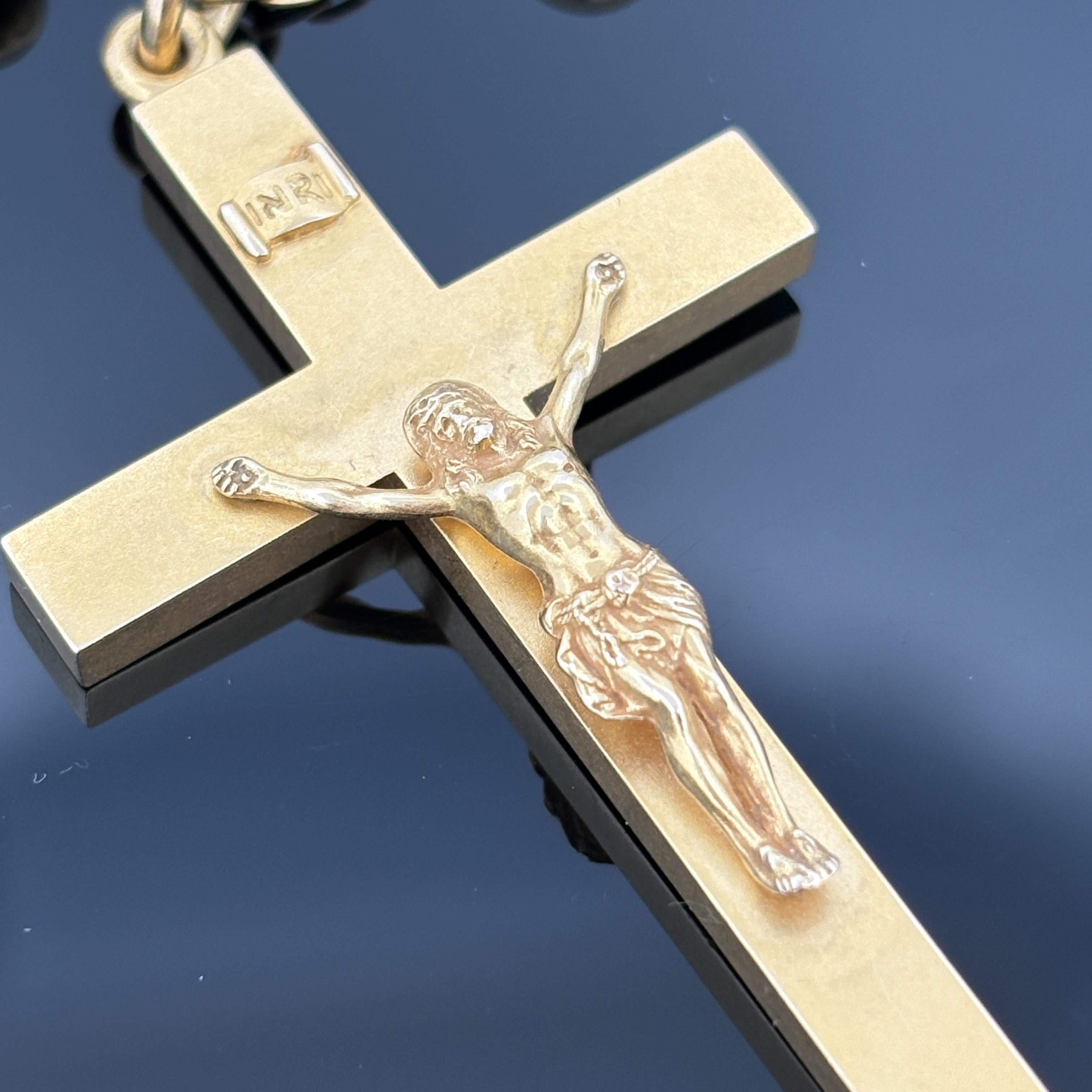 Vittoriano Antique Sloan & Co 14k Gold Rosary, 1908 in vendita