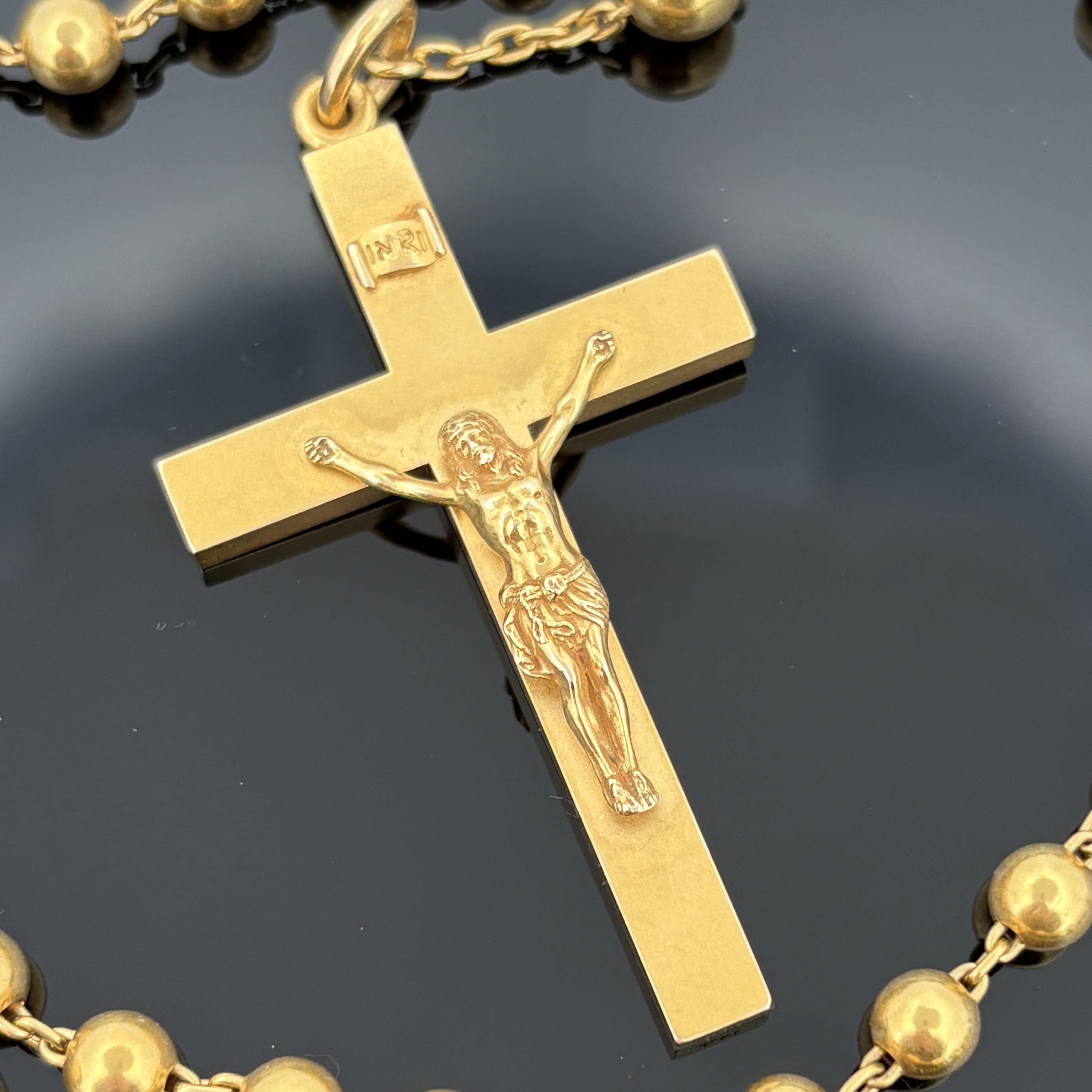 Antique Sloan & Co 14k Gold Rosary, 1908 In condizioni ottime in vendita a Orlando, FL
