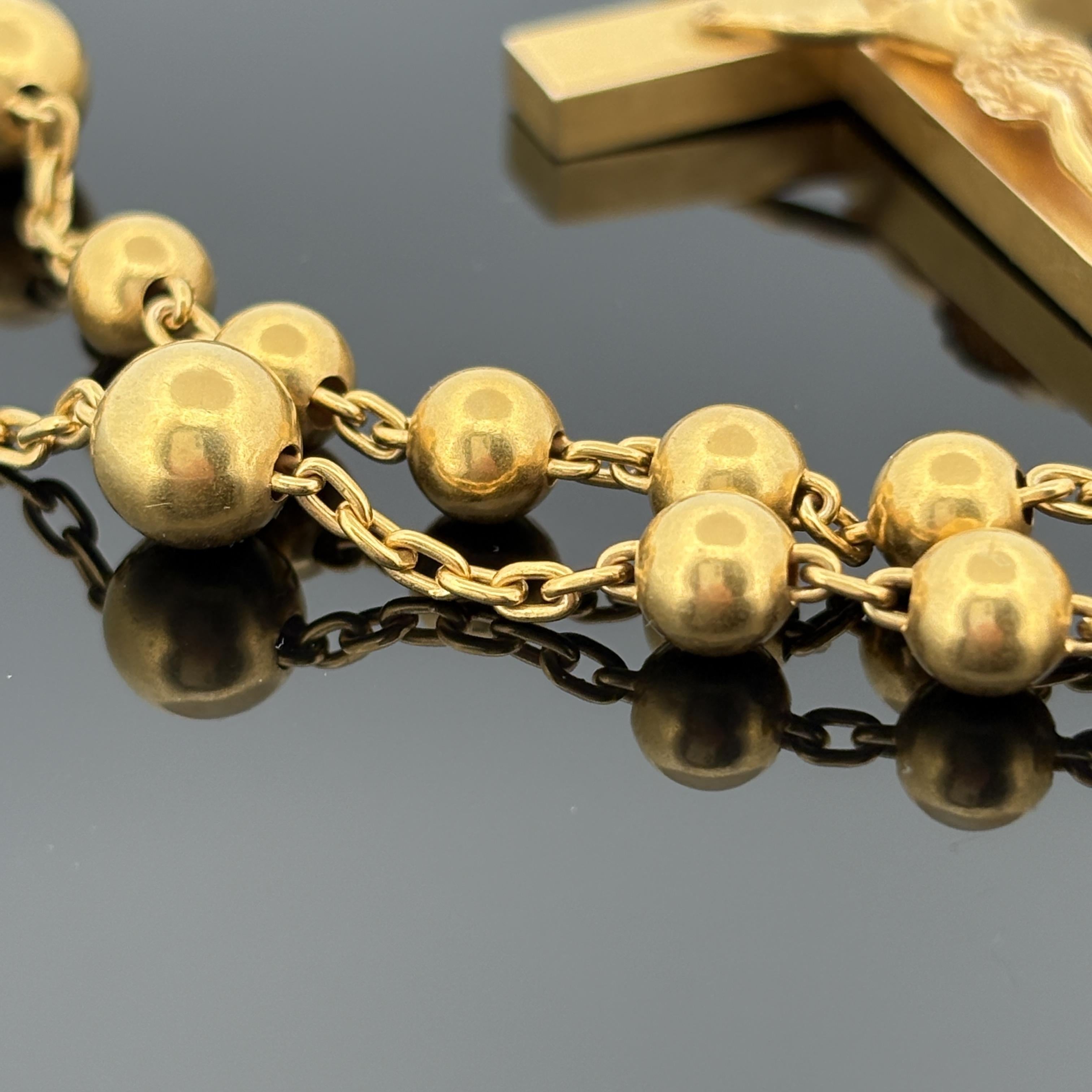 Antique Sloan & Co 14k Gold Rosary, 1908 in vendita 2