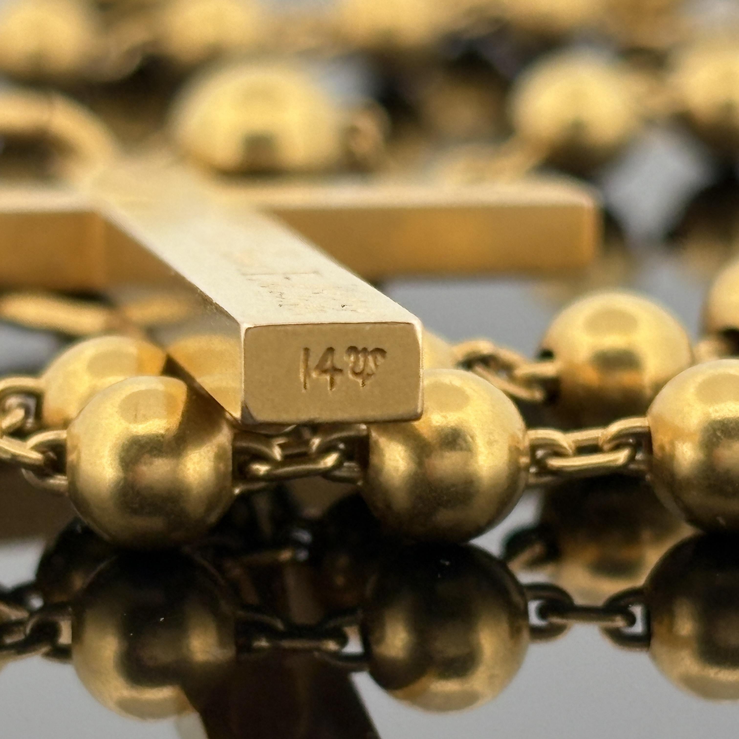 Antique Sloan & Co 14k Gold Rosary, 1908 in vendita 3