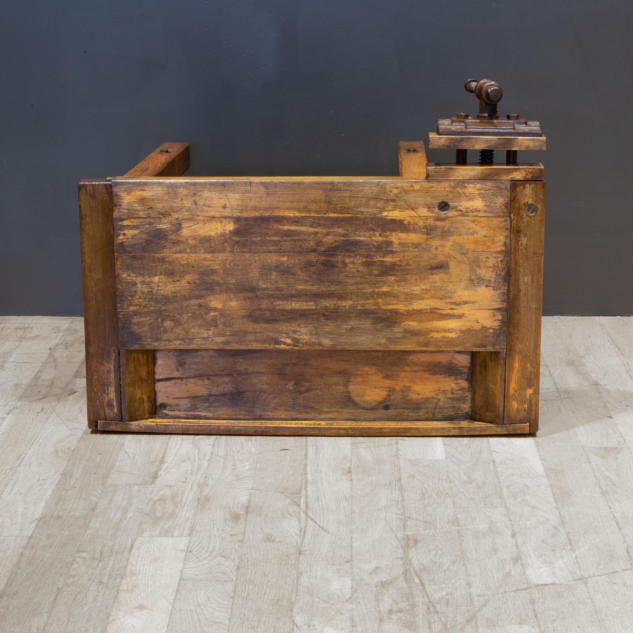 Antique Small Carpenter's Workbench C.1910-1930 For Sale 1