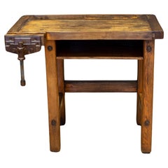 Antique Small Carpenter's Workbench C.1910-1930