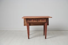 Antique Small Charming Northern Swedish Folk Art Table