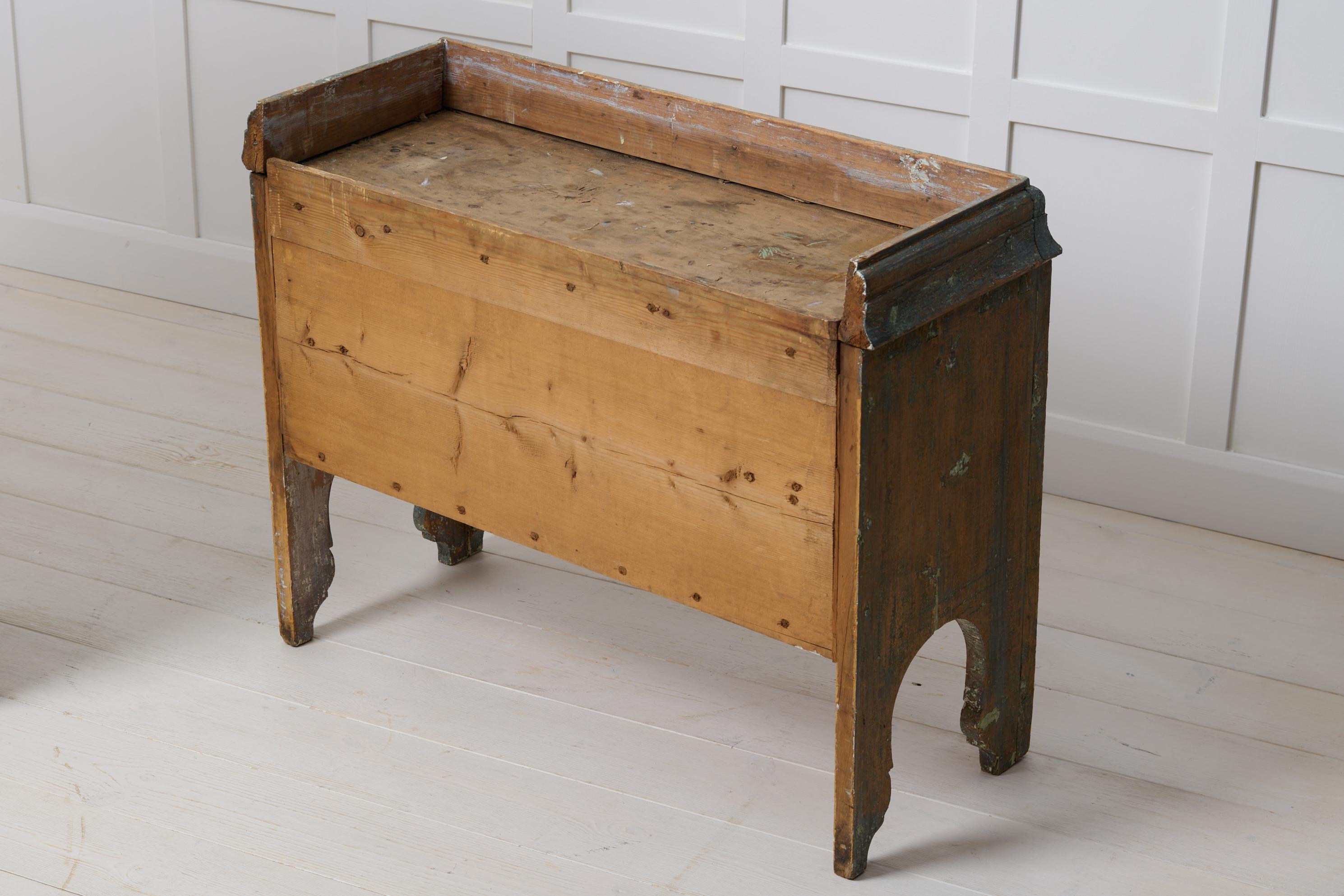 Antique Small Country Cabinet, Genuine Rustic Country Pine Furniture Sweden 5