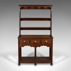 Antique Small Dresser, English, Sideboard, Plate Rack, Edwardian, circa 1910