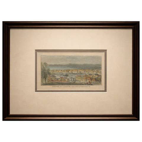 Antique Small-Format View of Singapore, Government Hill, c.1882
