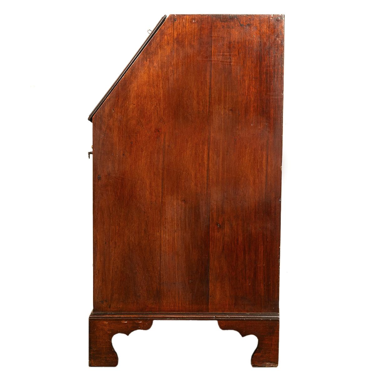 Antique Small Georgian Inlaid Mahogany Slant Front Secretary Desk Bureau 1780 6