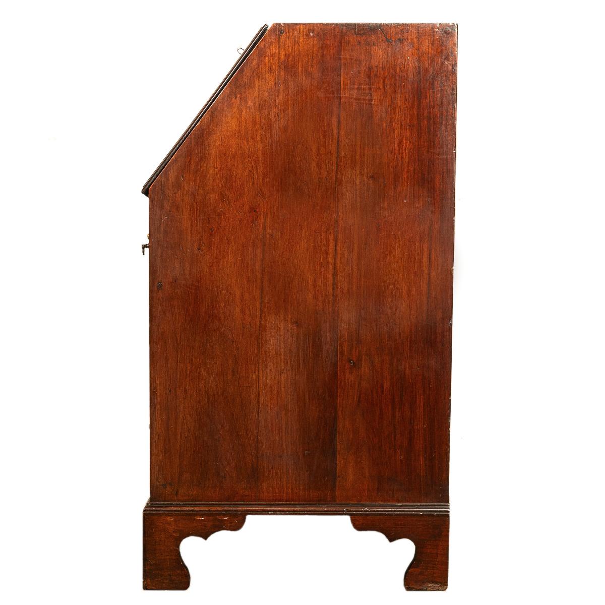 Antique Small Georgian Inlaid Mahogany Slant Front Secretary Desk Bureau 1780  For Sale 6