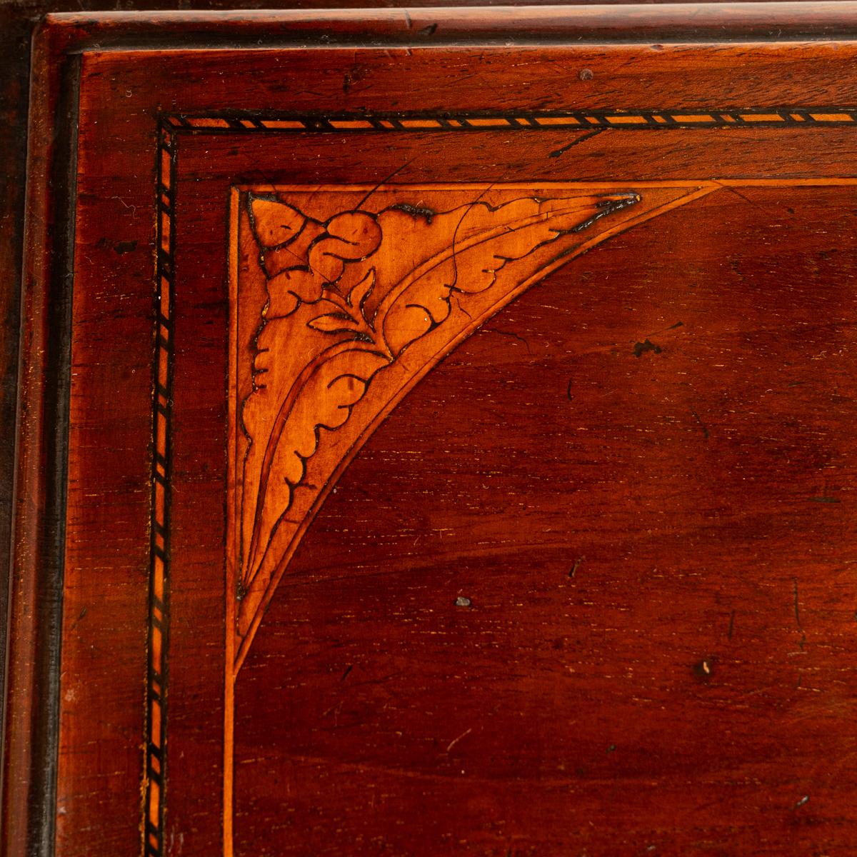 Antique Small Georgian Inlaid Mahogany Slant Front Secretary Desk Bureau 1780  For Sale 7