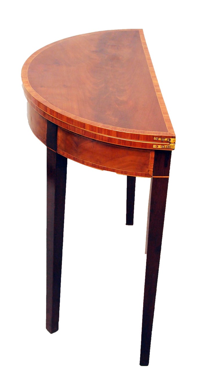 Antique Small Georgian Mahogany Card Table For Sale at 1stDibs