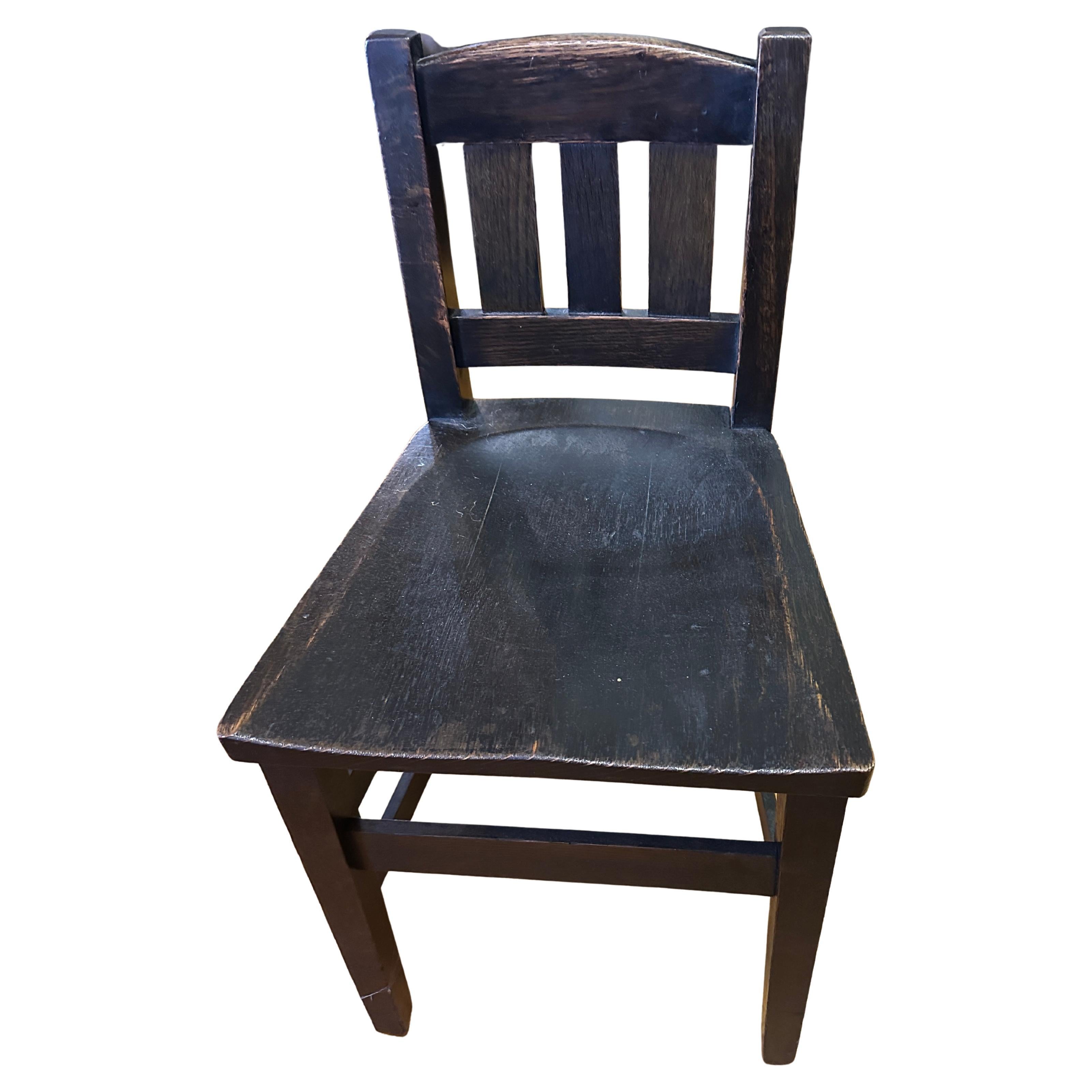 Silla de escritorio antigua pequeña y buena Stickley Brothers - W7262
