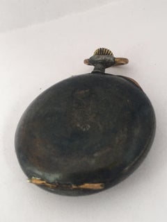 Antique Small Gunmetal Hand-Winding Fob / Pocket Watch
