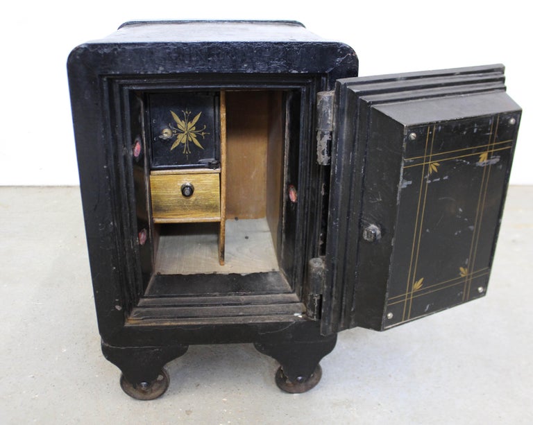 Antique Small Iron Alpine Safe on Wheels at 1stDibs antique safe on