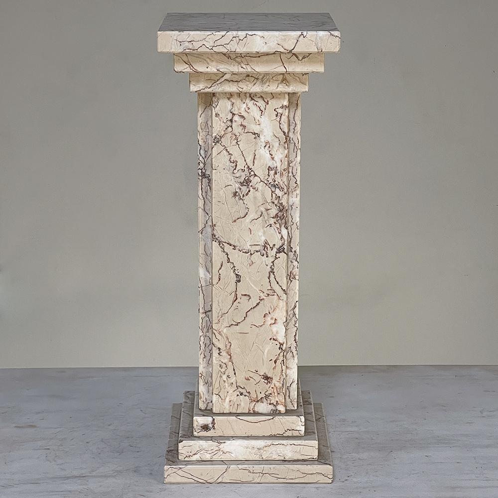 antique marble pedestal