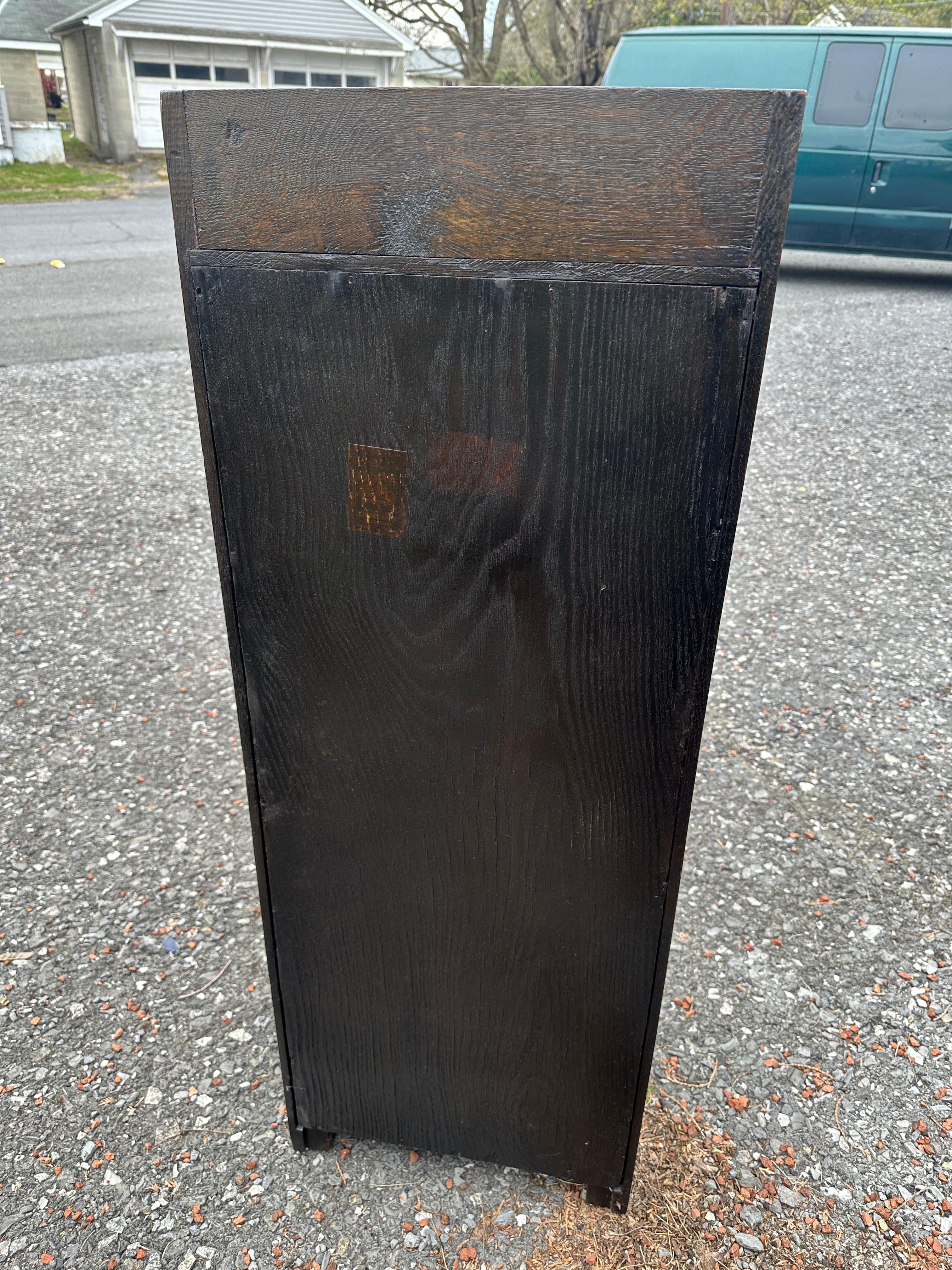 Antique Small NARROW  Libreria di Charles Limbert- Charles Stickley epoca W8011  DEVE VENDERE in vendita 8
