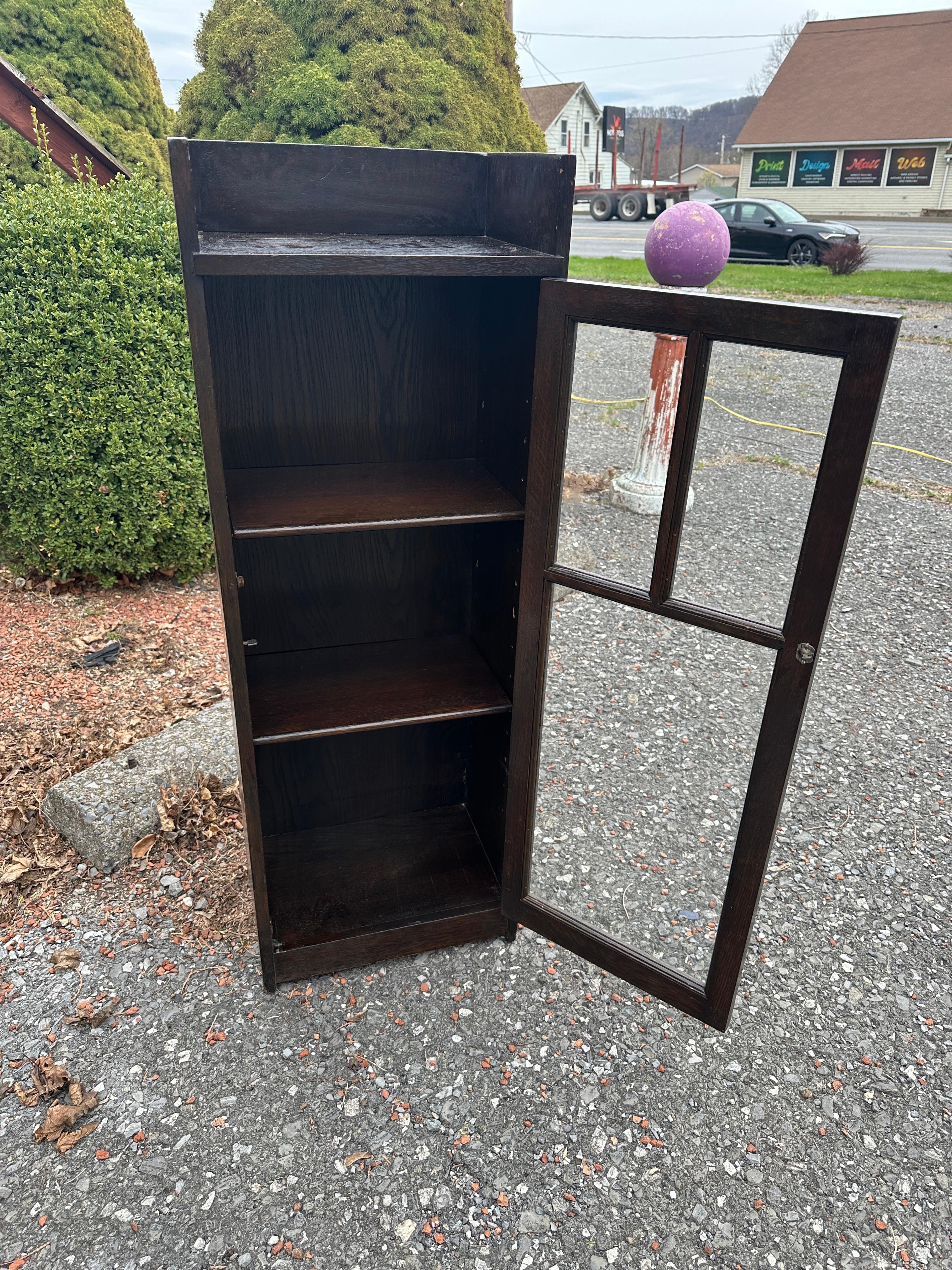 Antique Small NARROW  Libreria di Charles Limbert- Charles Stickley epoca W8011  DEVE VENDERE in vendita 10