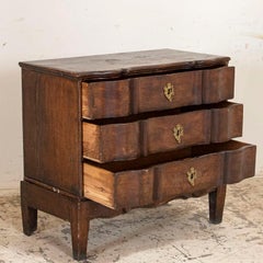 Antique Small Oak Chest of Drawers Nightstand