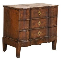 Antique Small Oak Chest of Drawers Nightstand