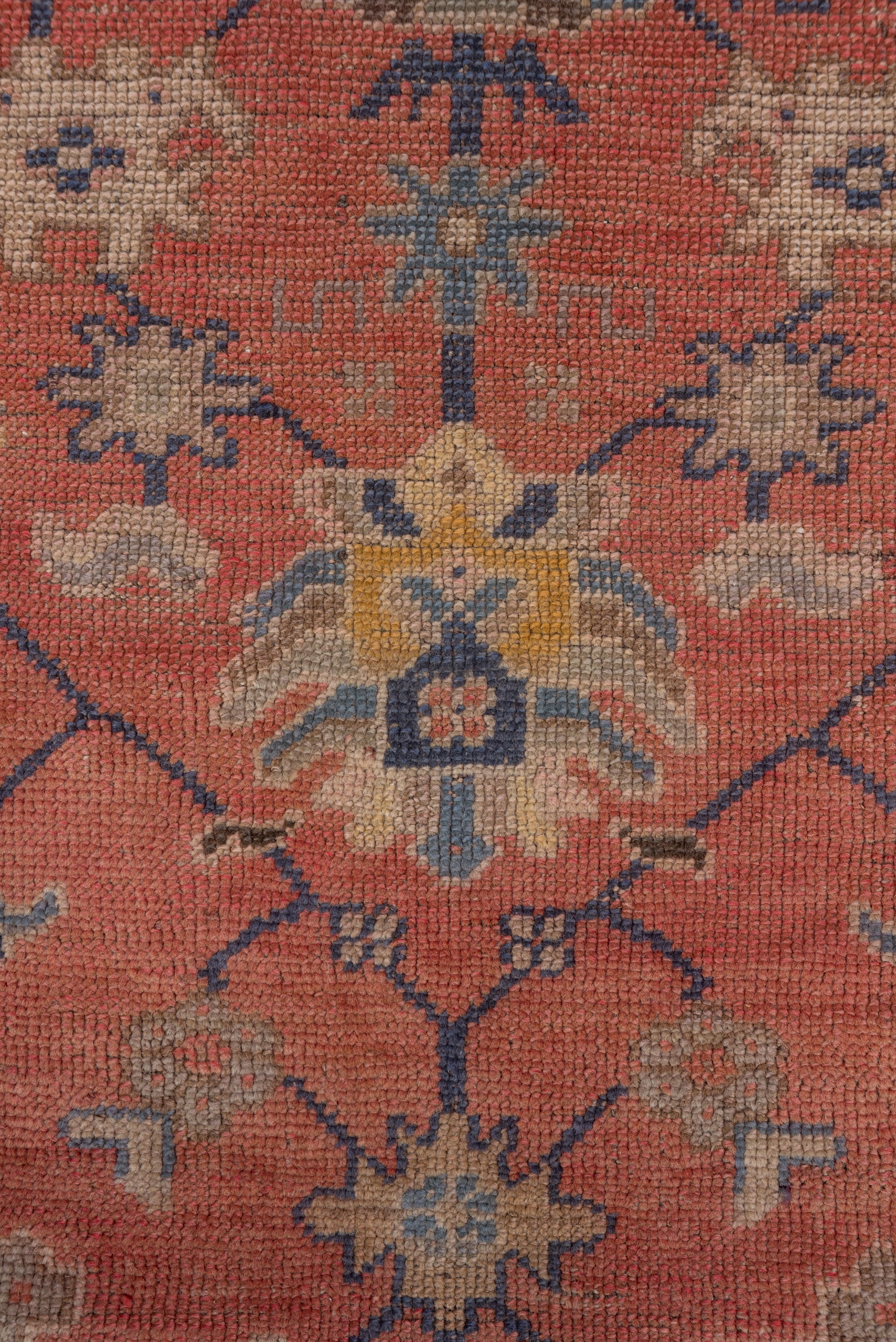 20th Century Antique Small Oushak Rug, circa 1910s