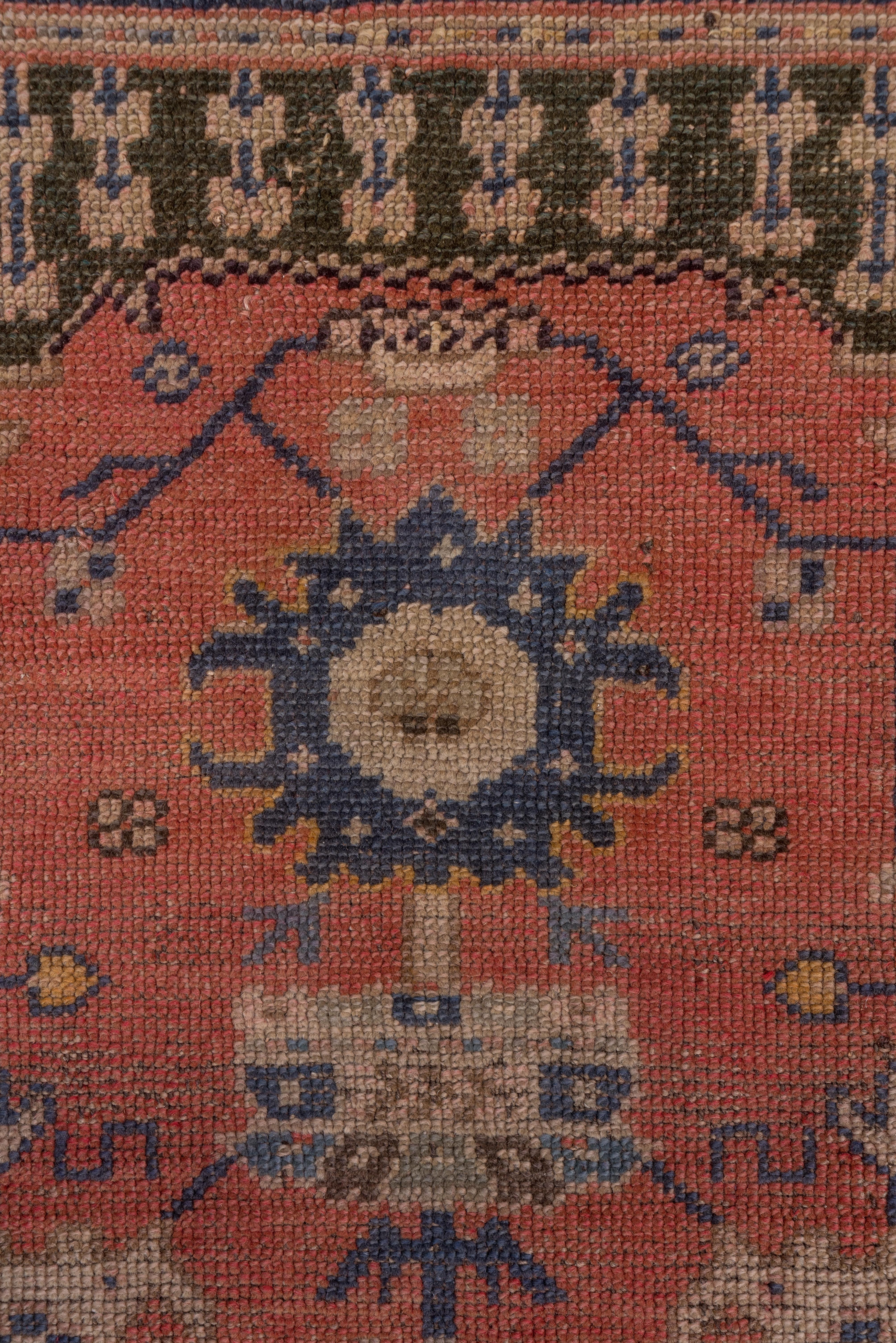 Wool Antique Small Oushak Rug, circa 1910s