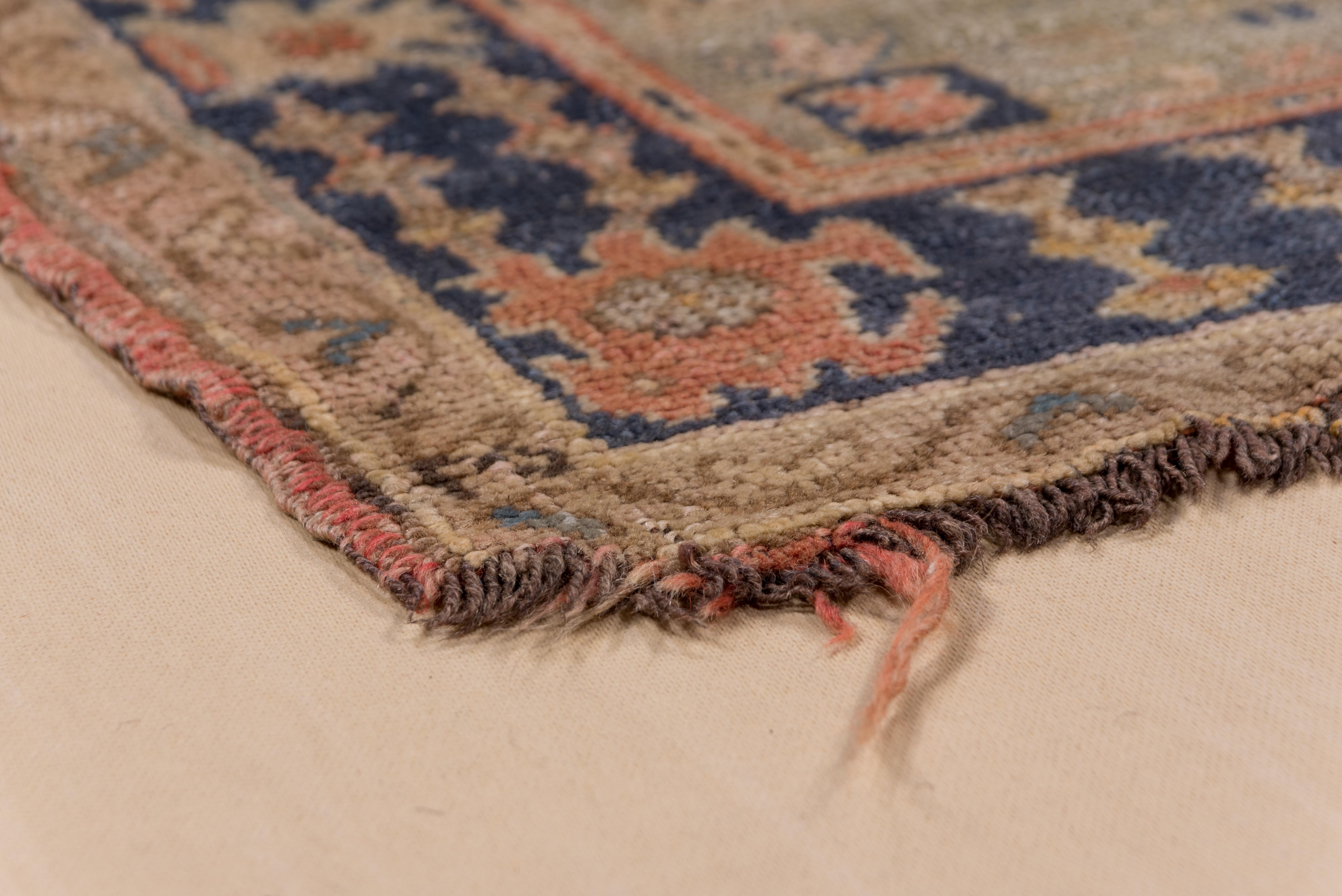 Antique Small Oushak Rug, circa 1910s 1