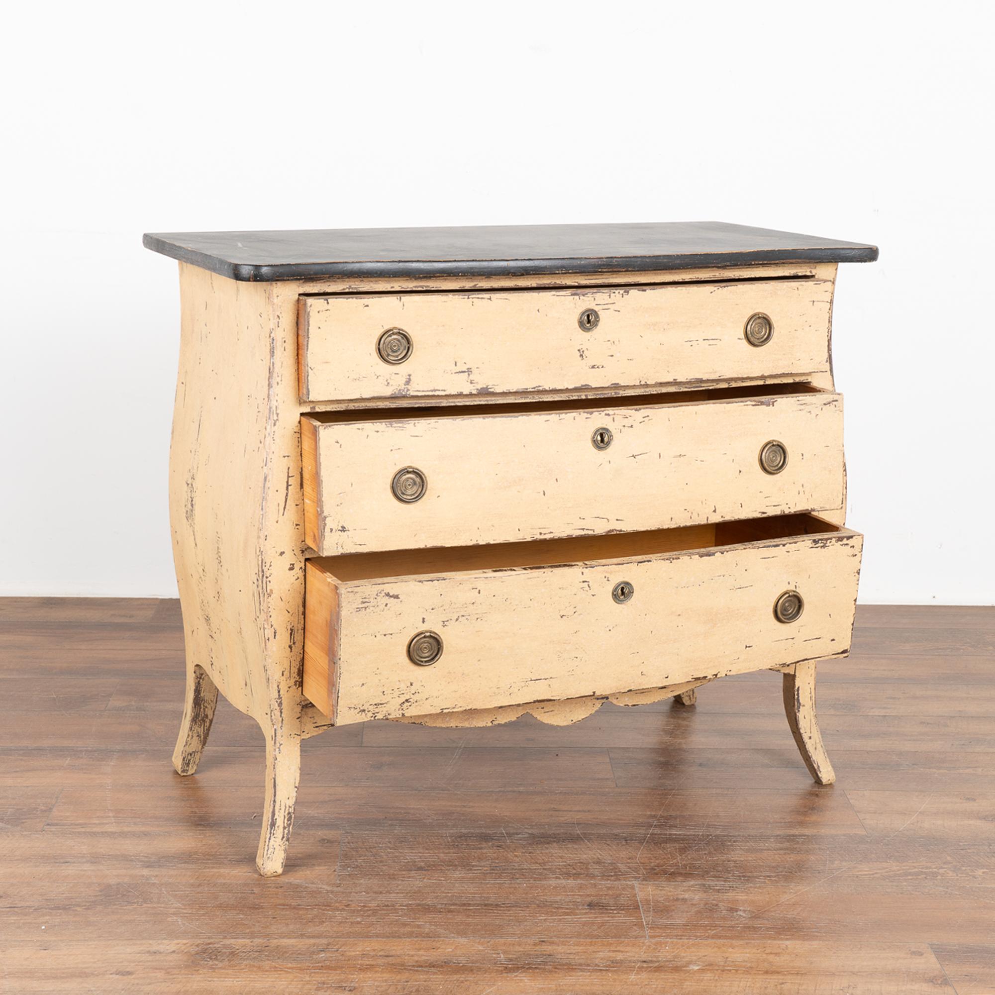 Swedish Antique Small Painted Chest of Drawers, Sweden circa 1850-70 For Sale