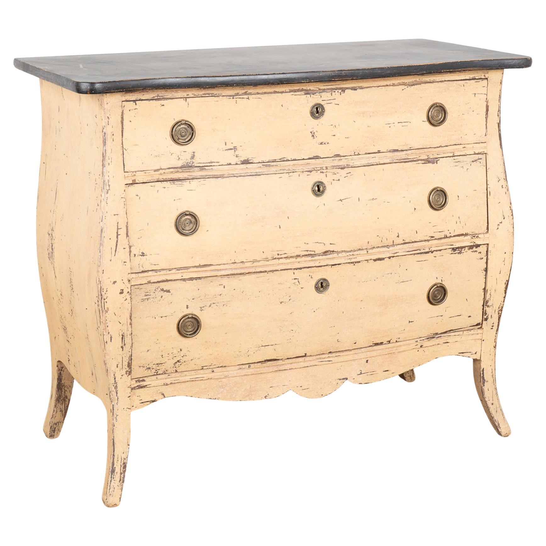 Antique Small Painted Chest of Drawers, Sweden circa 1850-70