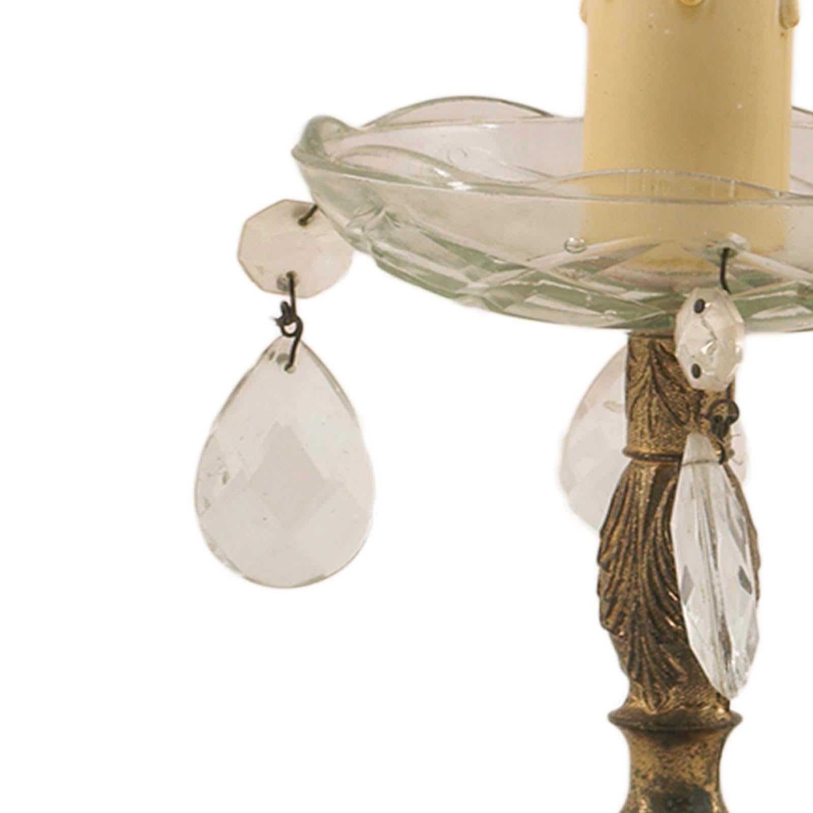 Antikes Paar antike Jugendstil-Nachttische, vergoldete Bronze, Swarowsky-Kristall, Paar (Art nouveau) im Angebot