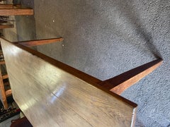Antique Small Pale Oak Farmhouse Table