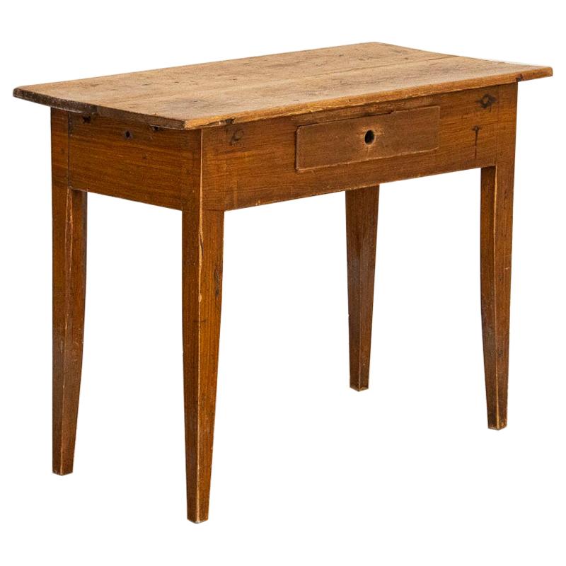 Antique Small Pine Farmhouse Side Table