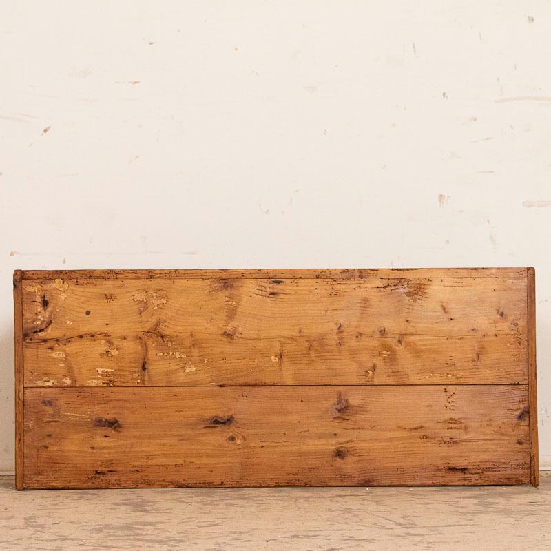Antique Small Pine Trunk or Narrow Box In Good Condition In Round Top, TX