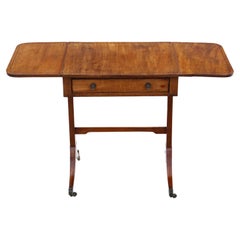Antique Small Regency Mahogany Sofa Table 19th Century