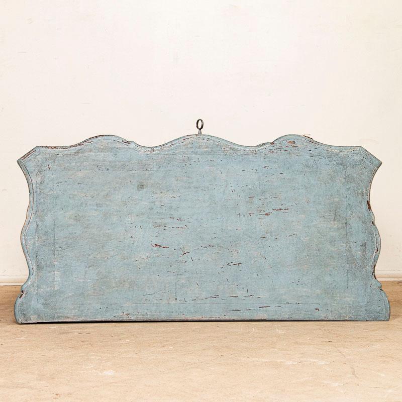 Antique Small Rococo Blue Painted Chest of Drawers Nightstand 4