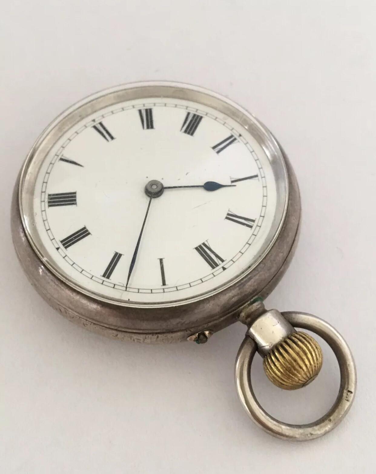 Antique Small Silver Pocket Watch Signed G.E. Frodsham London No.1974 4