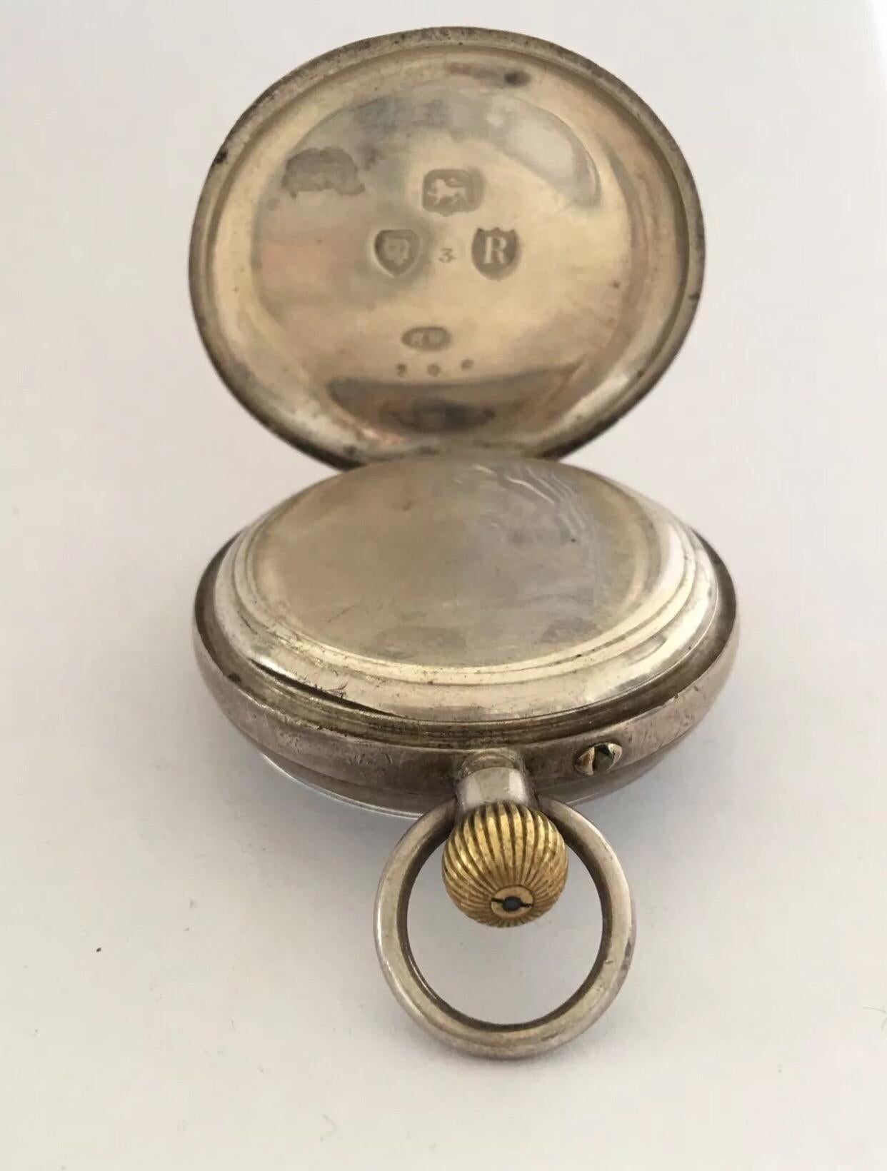 Antique Small Silver Pocket Watch Signed G.E. Frodsham London No.1974 6